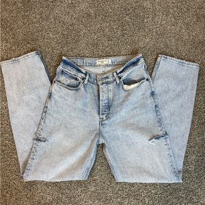 Abercrombie & Fitch Light Wash Straight Jeans